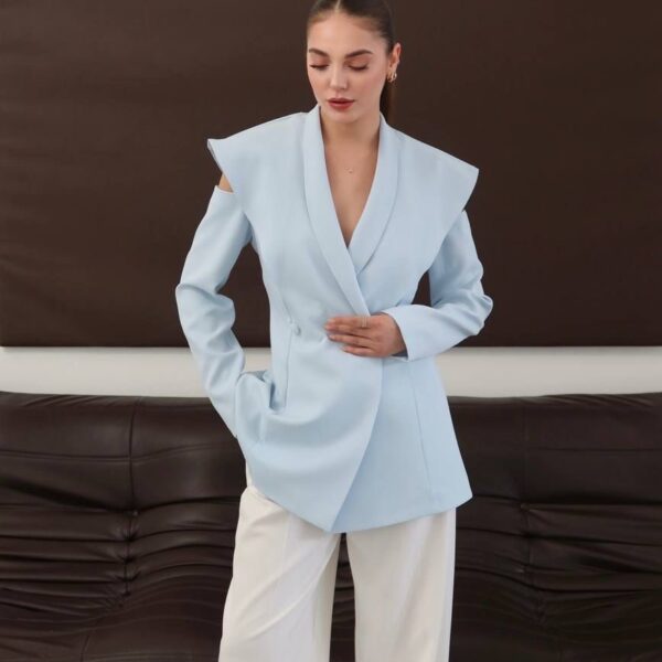 Milano Blazer Detailliert Blau