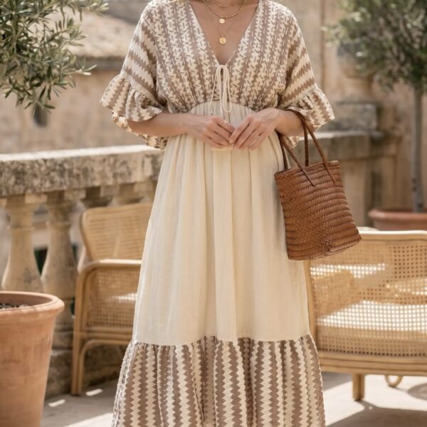 Boho-Maxikleid – Mediterraner Sommerstil
