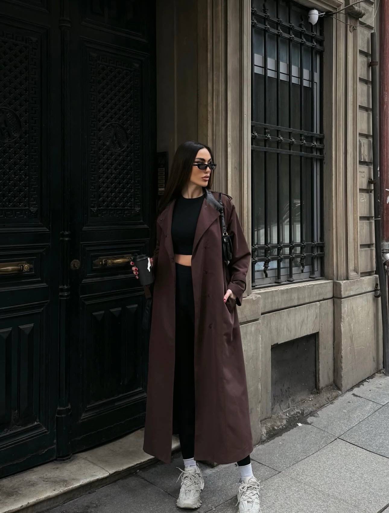 Luna Trenchcoat – Schokobraun – Bild 8