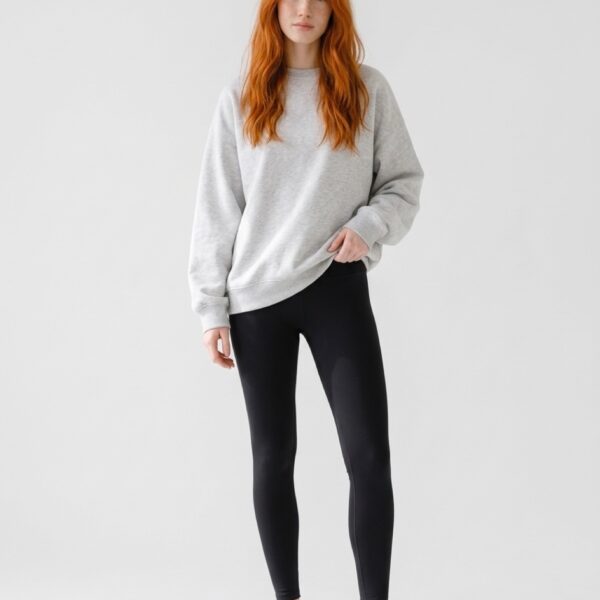 Gefütterte Leggings Damen – Schwarz